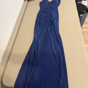 Honey and Rosie Glittery Blue Dress